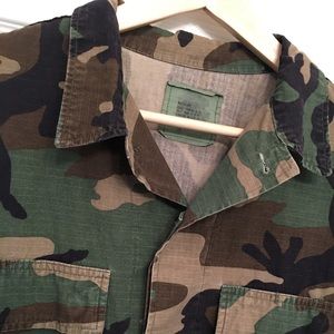 Vintage Woodland Camo Shirt/Jacket